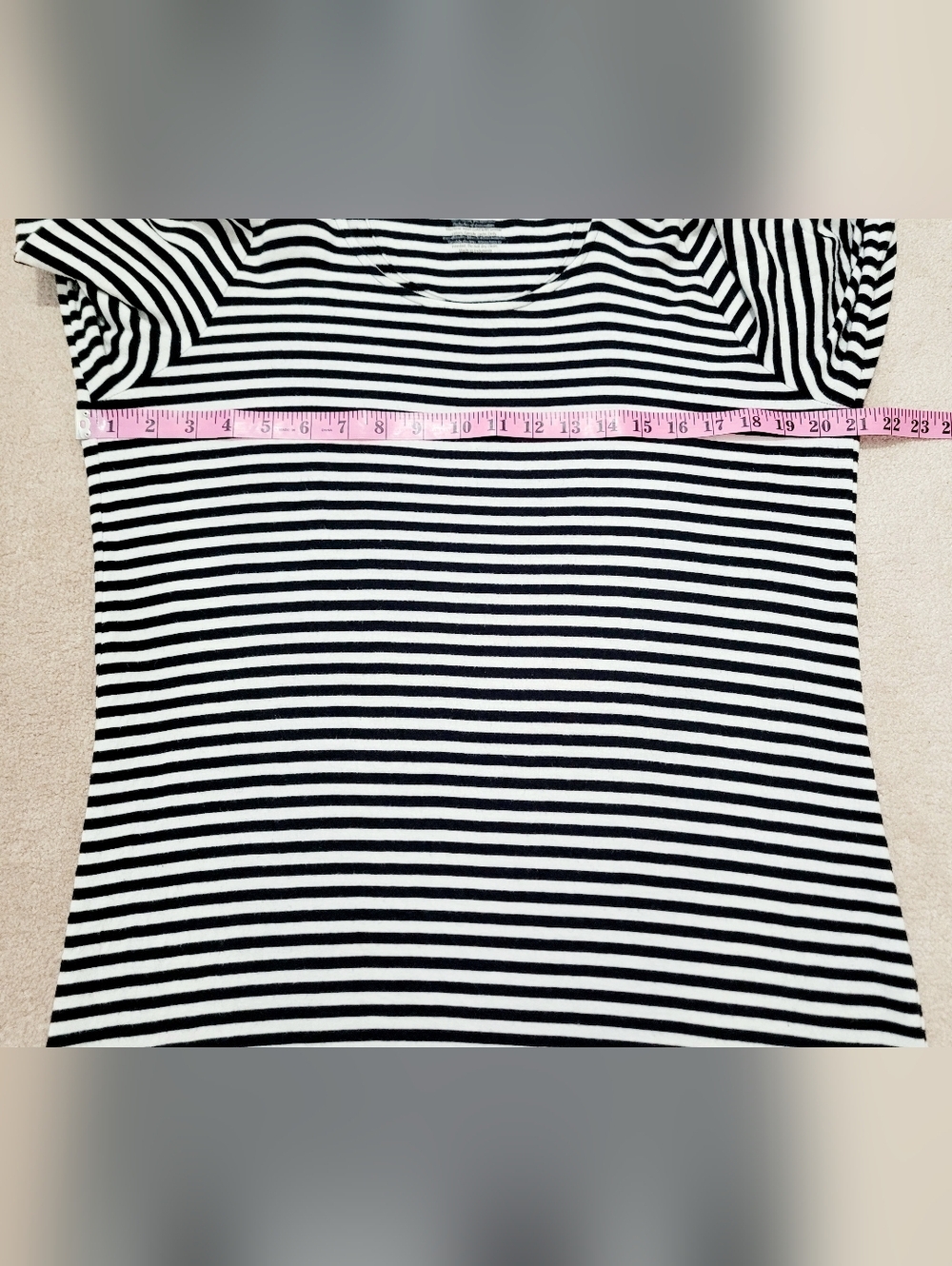 Soma Black White Striped Hoodie Tunic Top Women’s Medium Long Sleeve Casual Soft - Picture 7 of 10